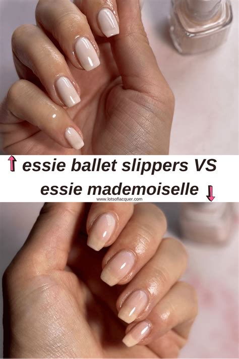 chanel ballerina vs essie ballet slippers|is essie wearing ballet slippers.